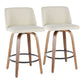 Toriano - Mid-Century Modern Counter Stool (Set of 2)