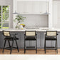 Milan - Modern Webbing Back Stool With Arms (Set of 3)