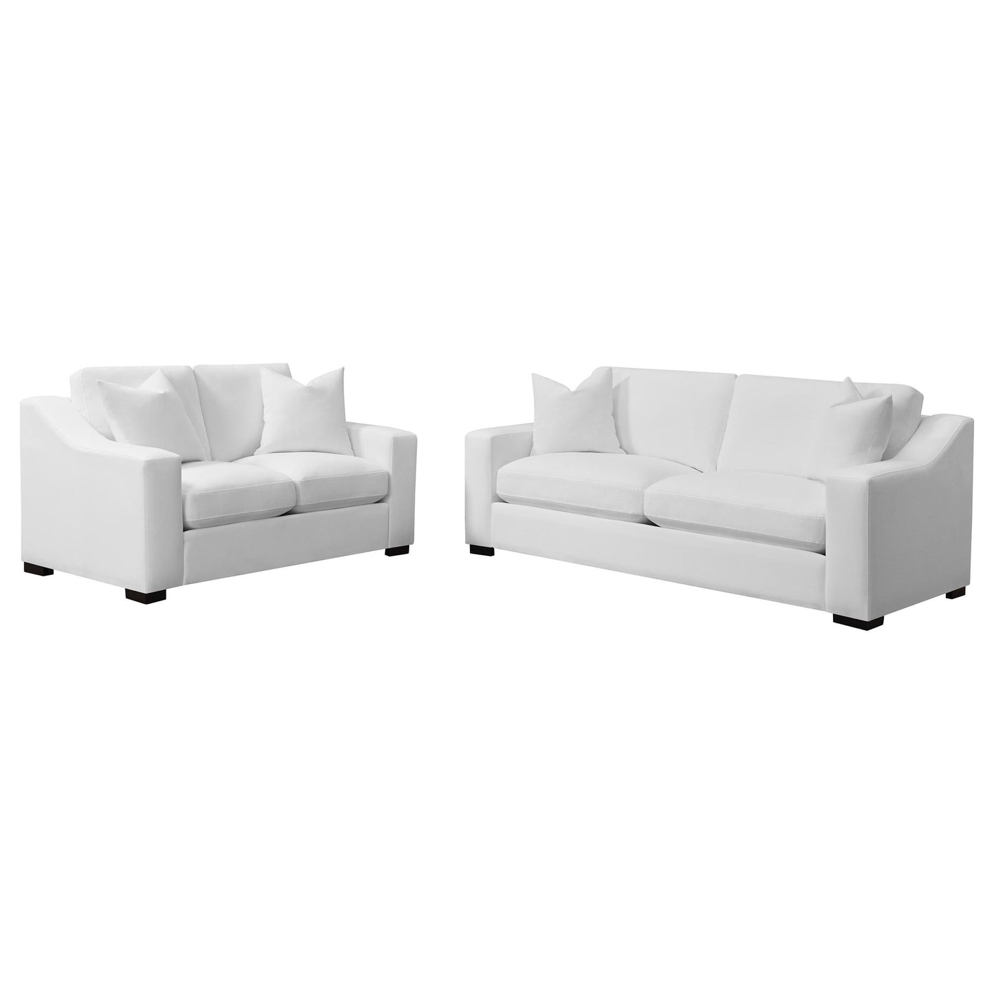 Chelan - Upholstered Track Arm Sofa Set With Curved Arms