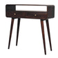 Solid Wood Curved Console Table
