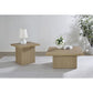 Eldridge - Coffee Table Set With Chunky Square Tops