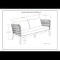 Santiago - Outdoor Sofa - Slate Gray
