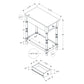 Accent End Table, 2 Tier, Storage Drawer, Traditional Stylish Design