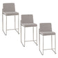 Fuji - Contemporary High Back Counter Stool, Functional Design
