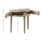 Vintage Inspired Storage Console Table With Fluted Doors