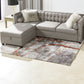 Quarry - 5' X 6.5' Abstract Area Rug - Gray / Orange