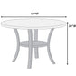5 Piece Dining Set Chairs, Table With Lower Shelf - Black / Dark Gray / White