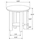 Crispin - Round Table With Lower Shelf