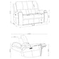Boyce - Triple Power Reclining Loveseat With Independent Headrest
