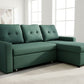 Convertible L Shaped Sectional Sleeper Sofa Bed, Saving Pull Out Couch