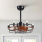 Modern Farmhouse Ceiling Fan, Adjustable Hanging