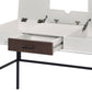 Verster - Writing Desk With USB - Black / Natural