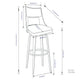 Dallyn - Swivel Bar Stool (Set of 2) - Cream