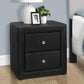 Nightstand, Storage Drawer Versatile Use, Upholstered, Transitional