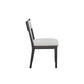 Comfortable Upholstery Cresent Chair (Set of 2) - Peppercorn