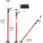 Adjustable Support Pole System For Drywalls And Cabinets With Carry Bag