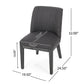 Modern Dining Chair With Durable Fabric Upholstery And Sturdy Wooden Frame (Set of 2)