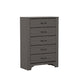 5 Drawer Dresser - Gray / Brown