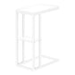 Accent Table, C - Shaped, Marble Look Contemporary & Modern Convenient Design