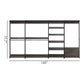 Monica - Walk-In Closet System, Modular Storage - Rustic
