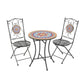 Lambert - Outdoor Chat Set - Black / Red