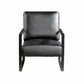 Classic Mid Century Modern Accent Chair With Durable Square Metal Frame, Armchair