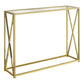 Accent Console Table For Entryway, Contemporary & Modern - Gold