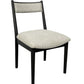 Comfortable Upholstery Cresent Chair (Set of 2) - Peppercorn