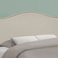 Full Size, Bed Headboard Only, Upholstered, Transitional - Beige