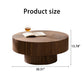 Round Coffee Table For Living Room - Walnut