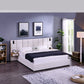 Upholstered Hydraulic Platform Bed With Storage Shelves, Reading Lamps, USB Port
