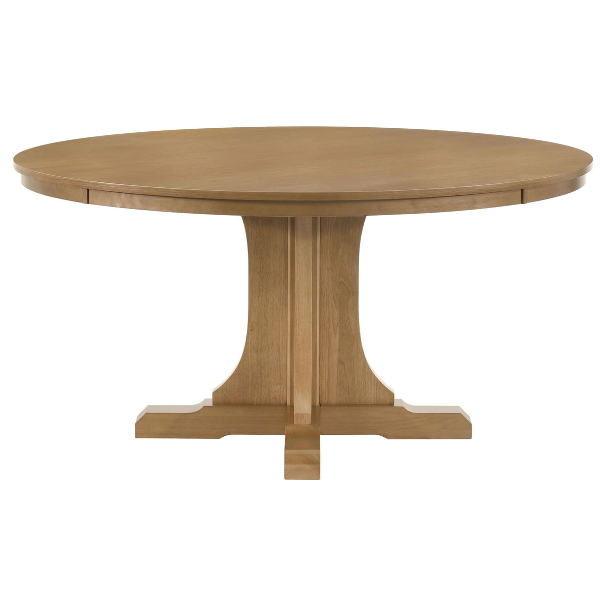 Auburn - Round Dining Table - Natural / Light Brown