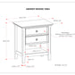 Amherst - Handcrafted Bedside Table
