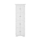 Tall Storage Cabinet With Doors And 4 Shelves For Living Room, Kitchen, Office, Bedroom, Bathroom, Modern