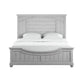 Queen Panel Bed - Gray - Wood