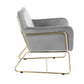 Keira - Accent Chair With Metal Base