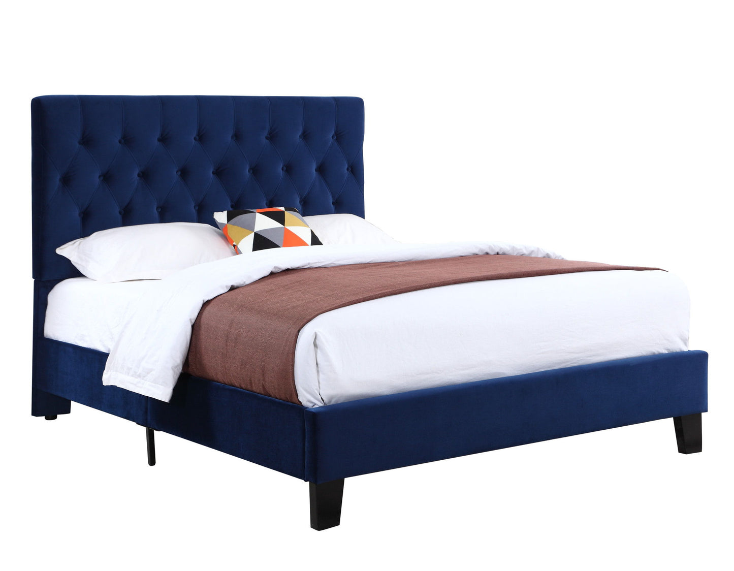Transitional Upholstered Bed