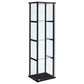 Serena - 4 Shelf Curio Cabinet - Black