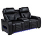 Isadora - Power Reclining Loveseat With Dual USB Charging And Built In Bluetooth Speaker - Black