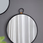 Wall Mirror With Frame, Contemporary Minimalist Accent Mirror For Living Room, Foyer, Entryway, Bedroom - Black
