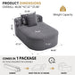 Oversized Chaise Lounge Sofa Bed With Deep Seat And Soft Pillows