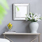 Distressed Accent Mirror, Traditional Style Framed Wall Mirror For Living Room
