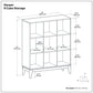 Harper - 9 Cube Storage - Walnut Brown