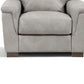 Cornelia - Leather Chair - Gray