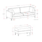 Ava - Mid Century Sofa With Ottoman Set