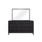 Rectangle Wood Mirror - Black
