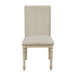 Fiona - Upholstered Dining Chair With Turned Legs (Set of 2) - Light Gray
