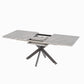 Modern Extendable Dining Table Set With Soft Padded Armless Chairs