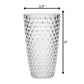 Leading Ware Diamond Cut Acrylic Drinking Glasses (Set of 4)