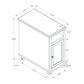 Accent End Table, Storage, Traditional - White